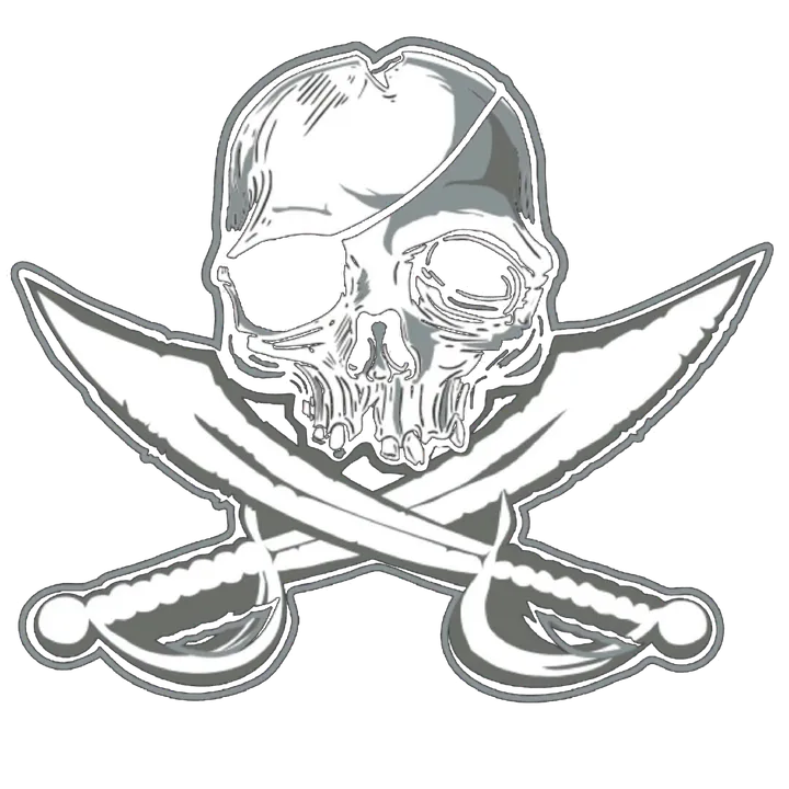 The Southside Tattoo skull and cutlasses mark